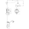 Душевой комплект LEMARK VILLA LM4829B, 226 мм