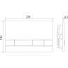 Кнопка смыва LEMARK BIT для инсталляции, механическая, черный матовый SOFT TOUCH 9802006